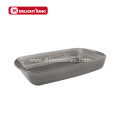 Customized Color Coating Rectangular Glass Baking Tray